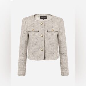 Parisiano Women's Elegant Gray Blazer